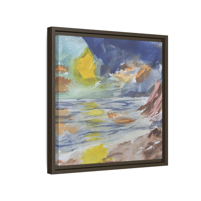 The Sun in Pieces Matte Canvas, Framed (Black or Espresso). Available in sizes from 6”x6”-30”x30”