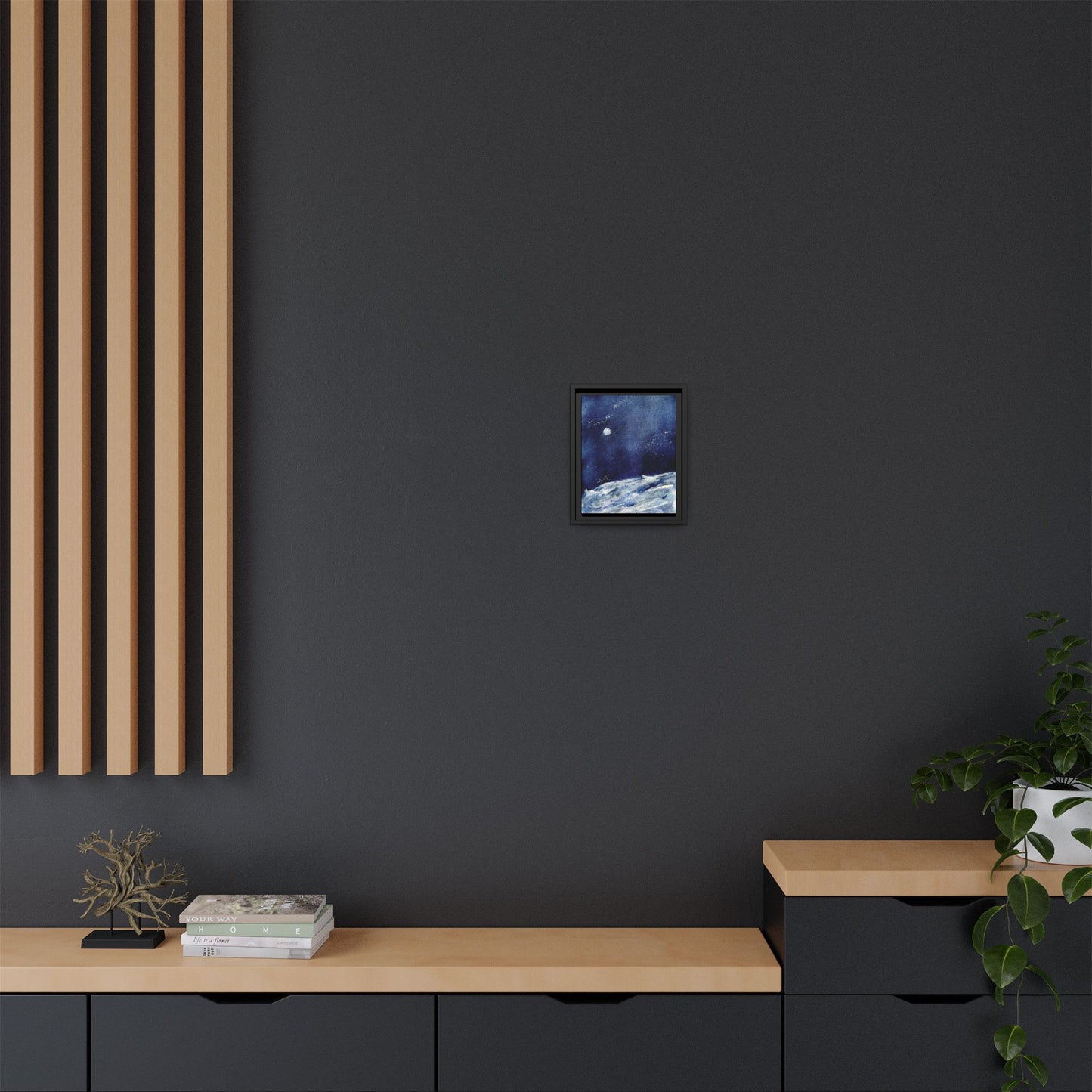 Where’s Artemis Matte Canvas, Framed (Black or Espresso). Available in sizes 8”x10”-12”x16”