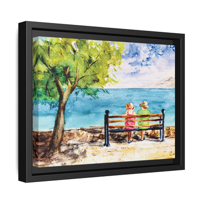 The Good Life Matte Canvas, Framed (Black or Espresso). Available in sizes from 10”x8”-30”x24”