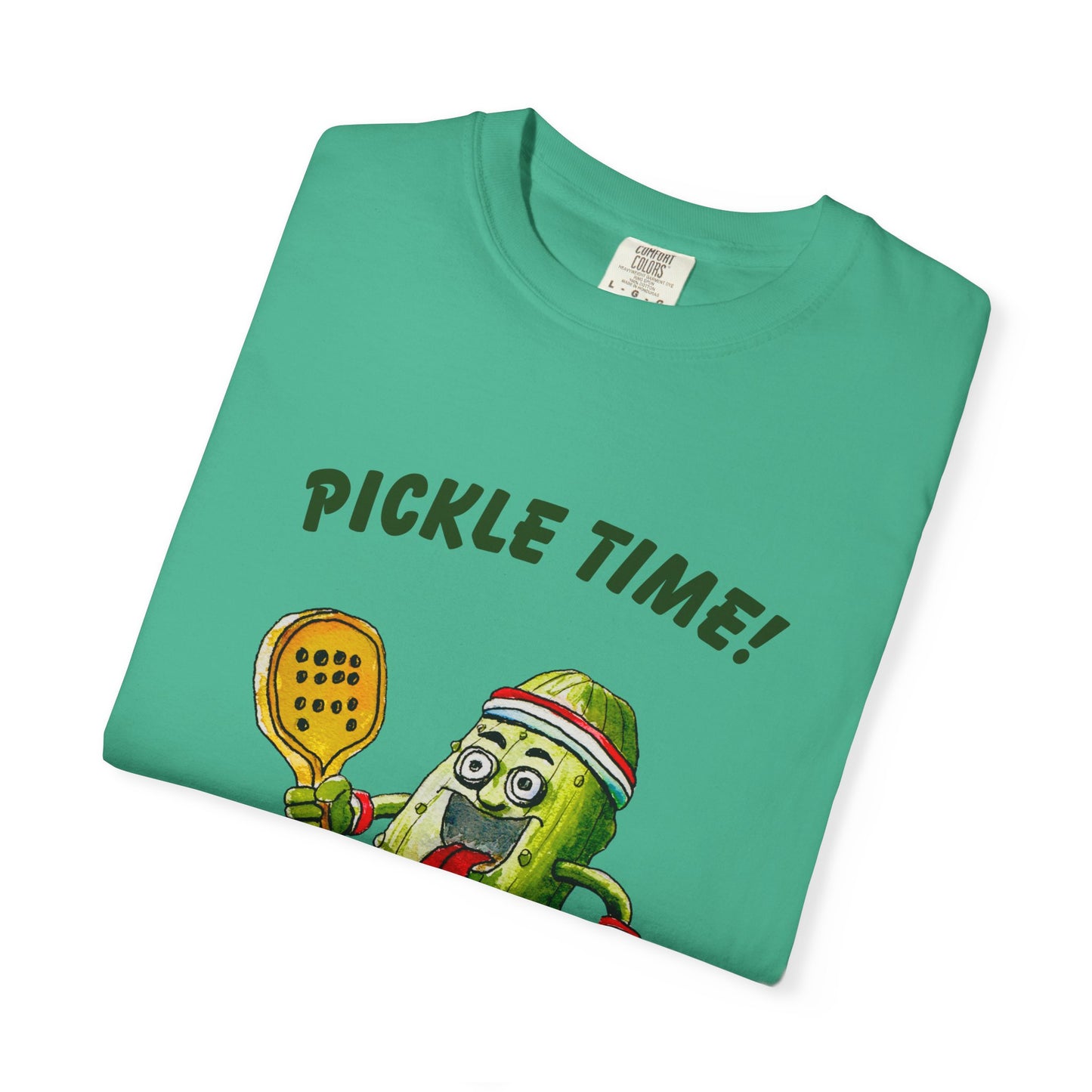 Pickle Time! Unisex Garment-Dyed T-shirt (Light Colors). Available in sizes S-4XL, 16 colors.