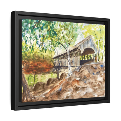 Artist’s Bridge Matte Canvas, Framed (Black or Espresso). Available in sizes from 10”x8”-24”x18”