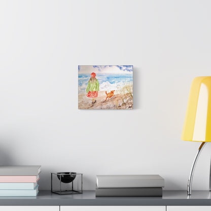 Oceanfront Friends Matte Canvas, Stretched, 1.25". Available in sizes 10” x 8”-20” x 16”