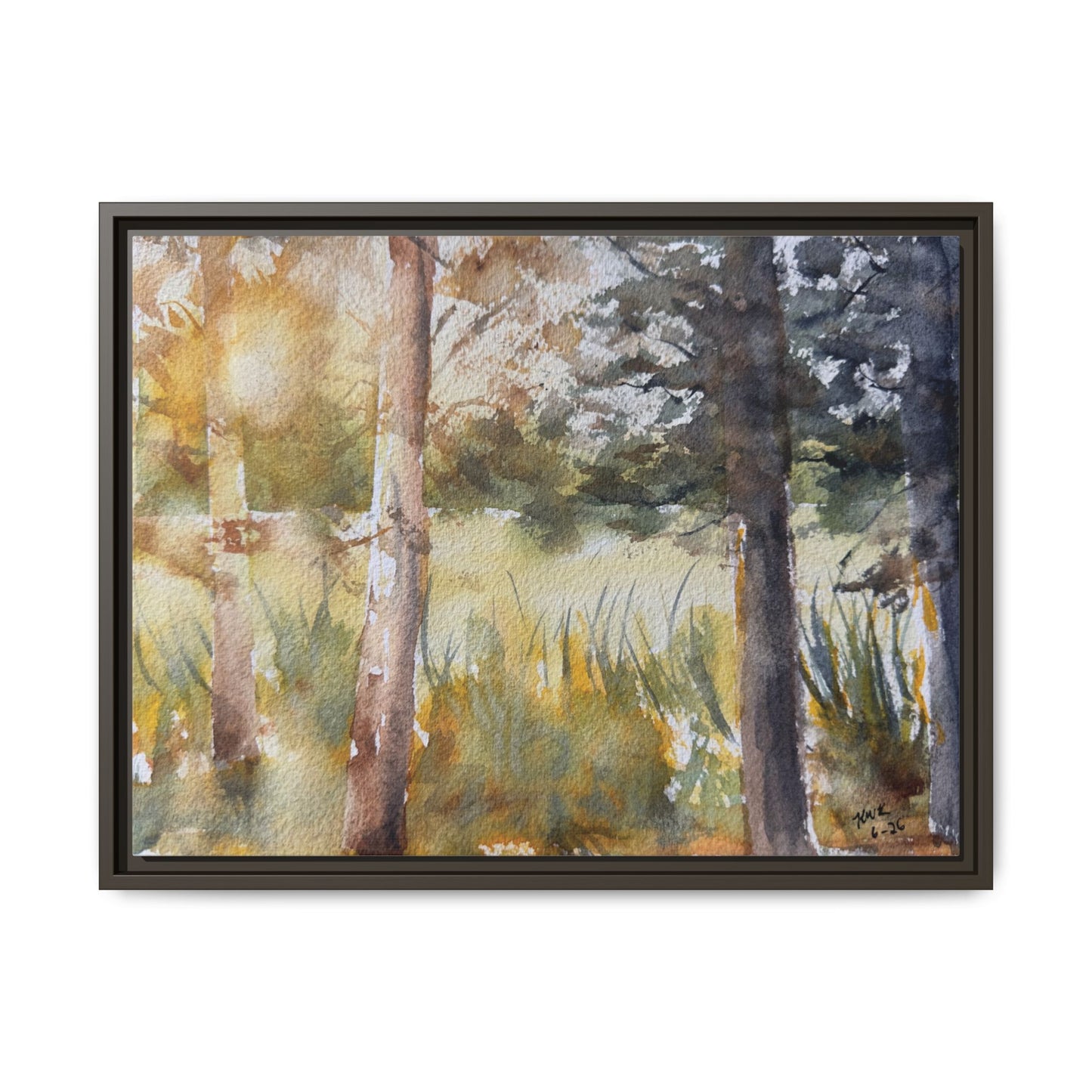 Golden Hour — Framed Matte Canvas