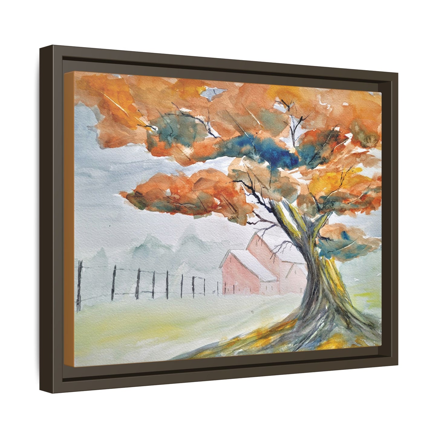 Autumn Oak, Framed (Black or Espresso). Available in sizes from 10”x8”-18”x12”