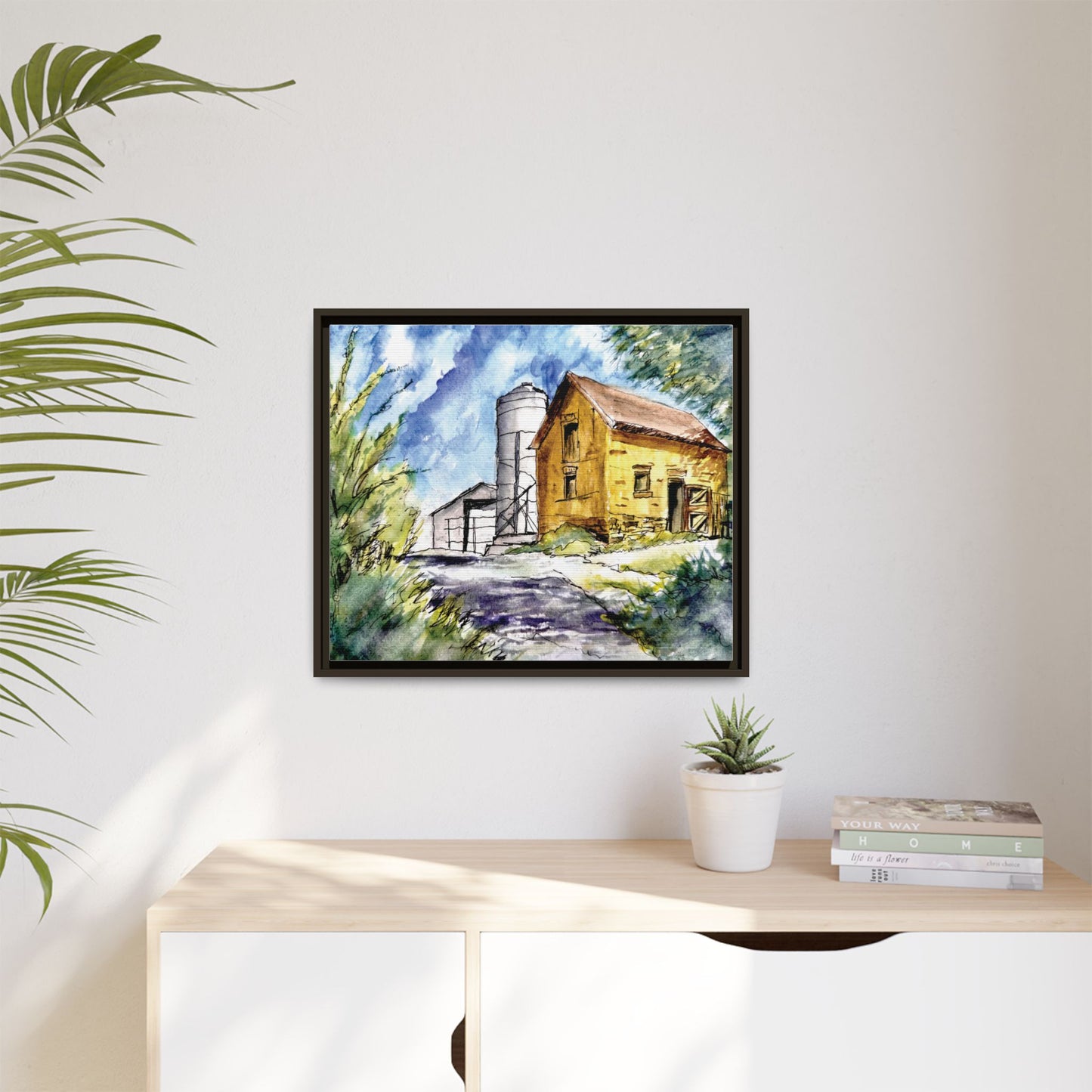 Ye Olde Barn, Framed (Black or Espresso). Available in sizes from 10”x8”-32”x24”