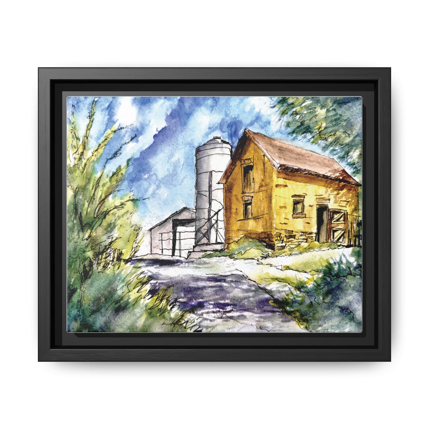 Ye Olde Barn, Framed (Black or Espresso). Available in sizes from 10”x8”-32”x24”
