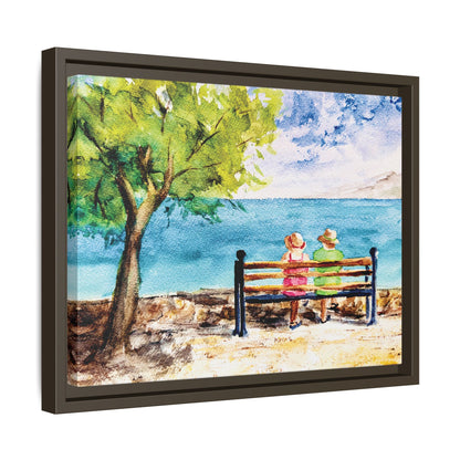The Good Life Matte Canvas, Framed (Black or Espresso). Available in sizes from 10”x8”-30”x24”