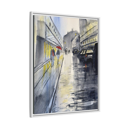 Rainy Day Romance, Framed (Black or Espresso). Available in sizes from 8”x10”-24”x32”