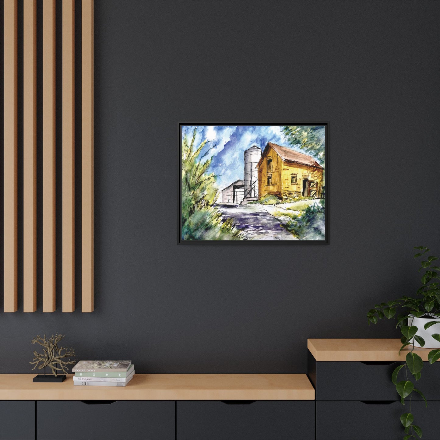 Ye Olde Barn, Framed (Black or Espresso). Available in sizes from 10”x8”-32”x24”