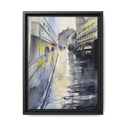 Rainy Day Romance, Framed (Black or Espresso). Available in sizes from 8”x10”-24”x32”