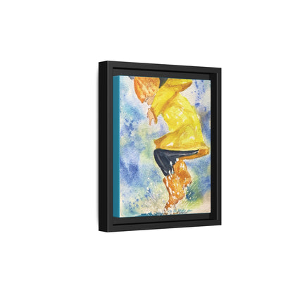 Spring Splash Matte Canvas, Framed (Black or Espresso). Available in sizes from 12”x18”-16”x24”