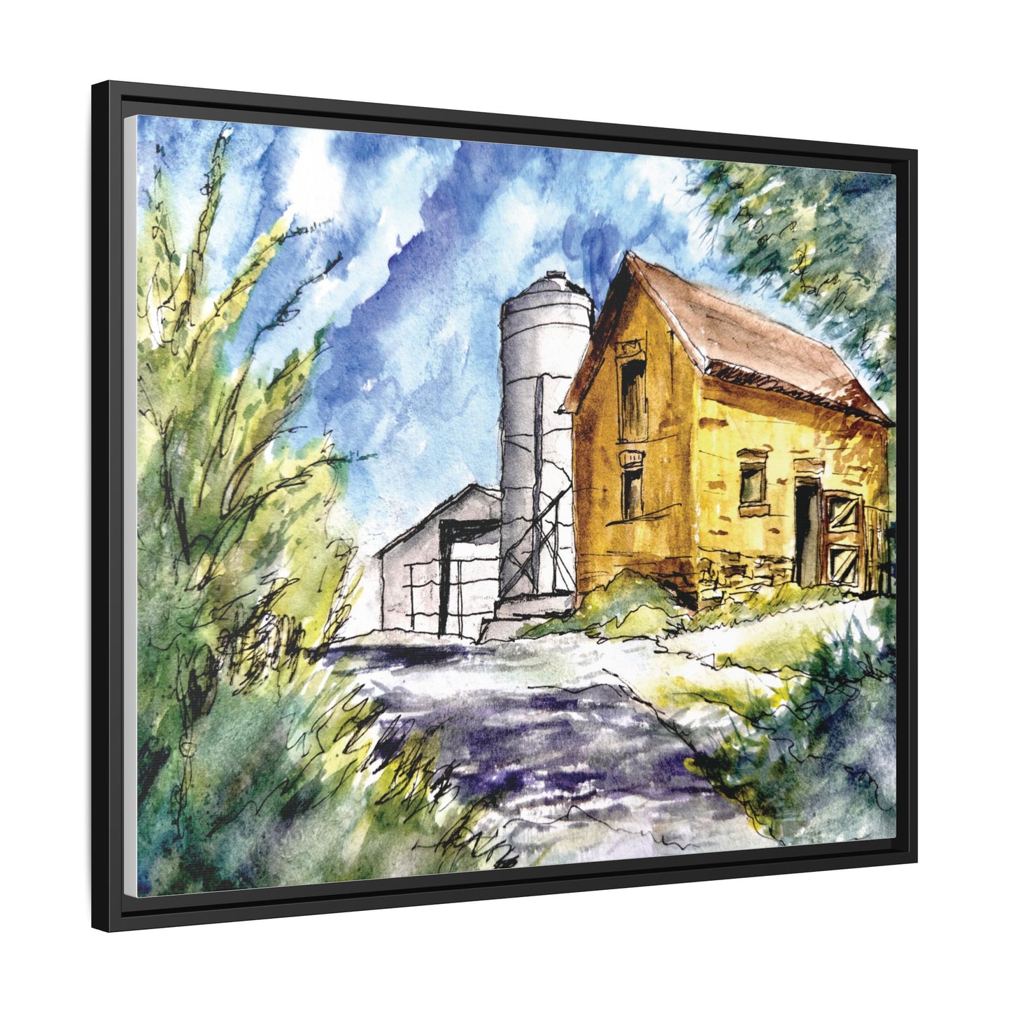 Ye Olde Barn, Framed (Black or Espresso). Available in sizes from 10”x8”-32”x24”