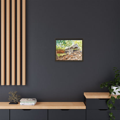 Artist’s Bridge Matte Canvas, Framed (Black or Espresso). Available in sizes from 10”x8”-24”x18”