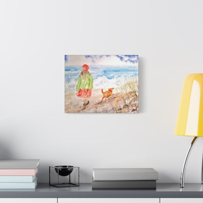 Oceanfront Friends Matte Canvas, Stretched, 1.25". Available in sizes 10” x 8”-20” x 16”