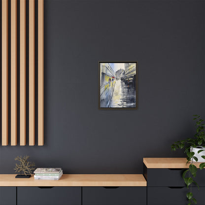 Rainy Day Romance, Framed (Black or Espresso). Available in sizes from 8”x10”-24”x32”