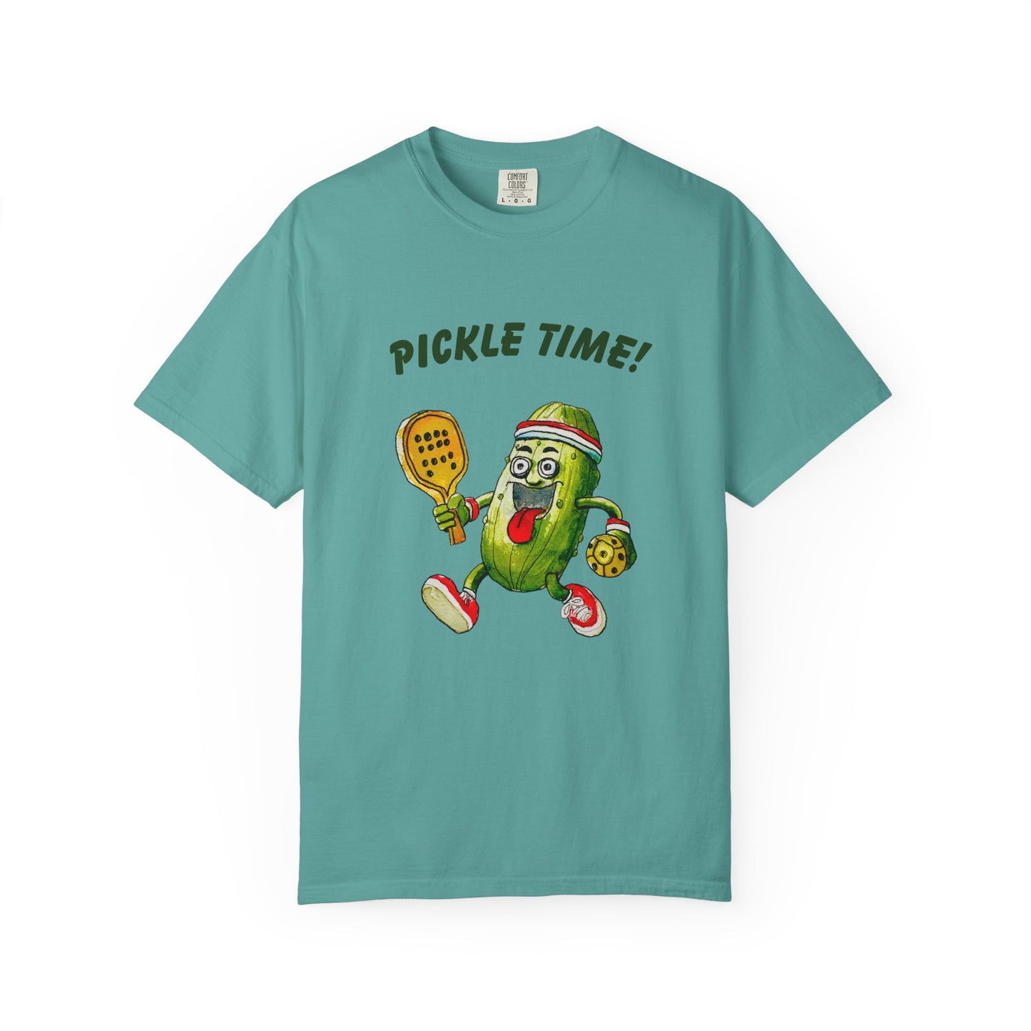 Pickle Time! Unisex Garment-Dyed T-shirt (Light Colors). Available in sizes S-4XL, 16 colors.