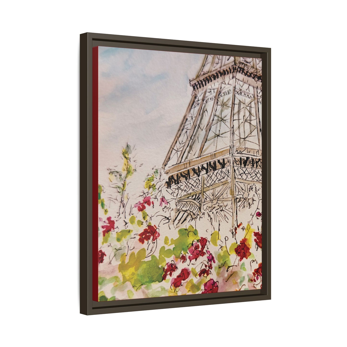 Eiffel Tower, Framed (Black or Espresso). Available in sizes from 8”x10”-16”x20”