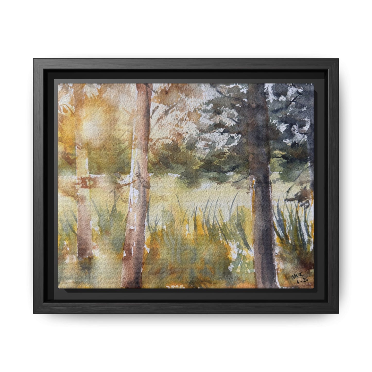 Golden Hour — Framed Matte Canvas