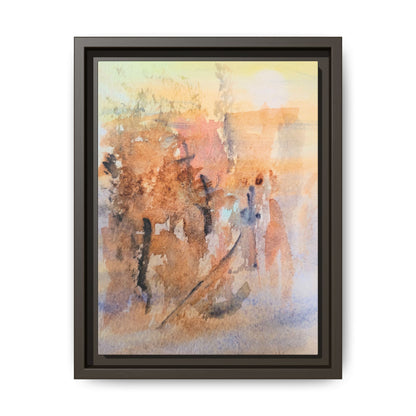 The Explorer Matte Canvas, Framed (Black or Espresso). Available in sizes 8”x10”-18”x24”
