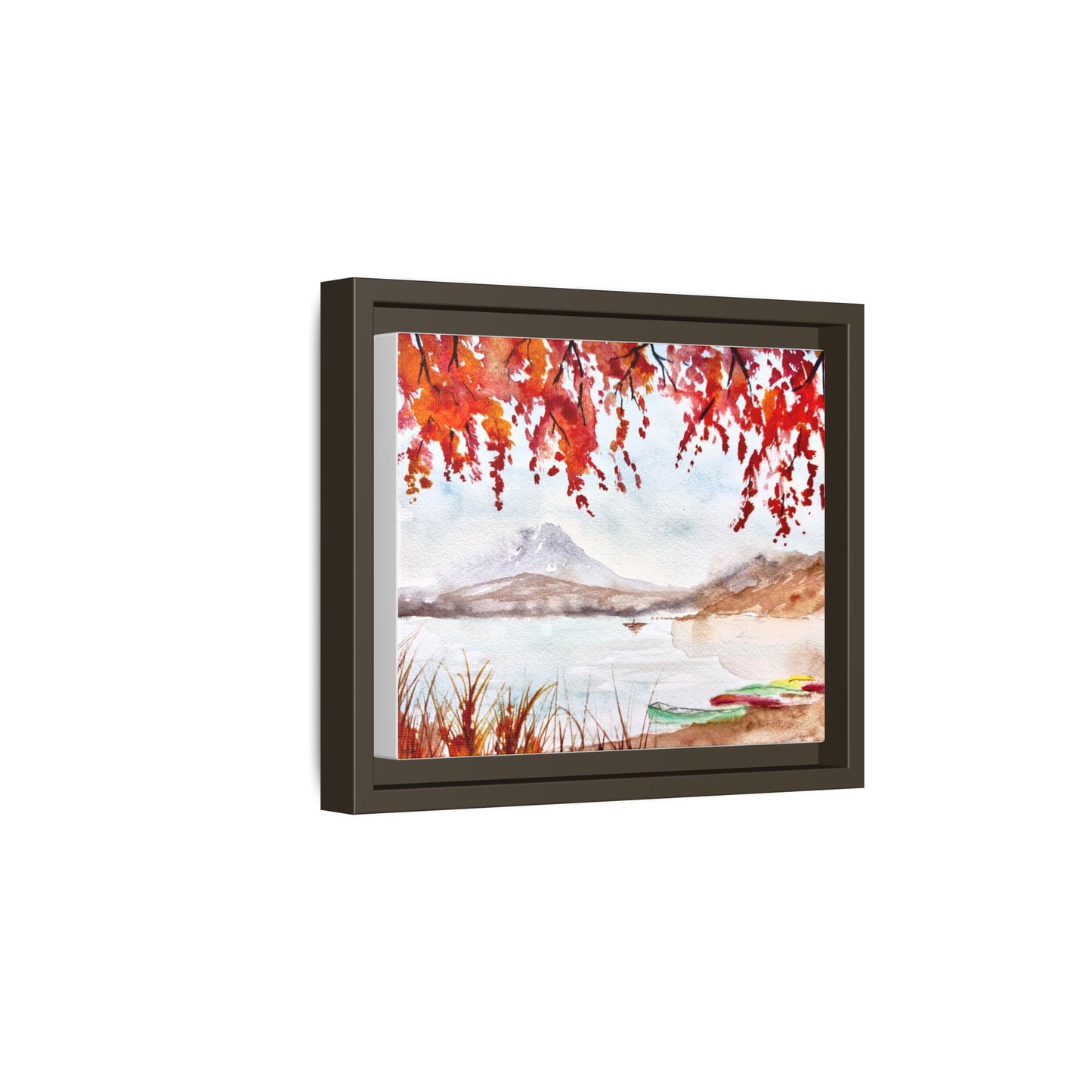 Falling For Fuji Matte Canvas, Framed (Black or Espresso). Available in sizes from 10”x8”-32”x24”