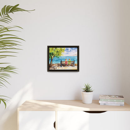 The Good Life Matte Canvas, Framed (Black or Espresso). Available in sizes from 10”x8”-30”x24”