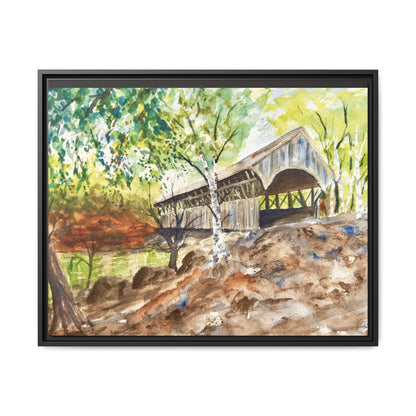 Artist’s Bridge Matte Canvas, Framed (Black or Espresso). Available in sizes from 10”x8”-24”x18”