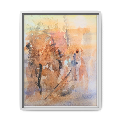 The Explorer Matte Canvas, Framed (Black or Espresso). Available in sizes 8”x10”-18”x24”
