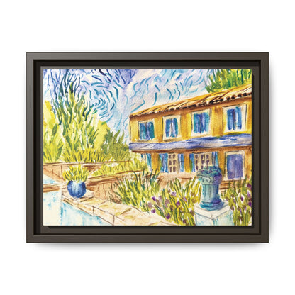 Respite Near Saint-Remy-de-Provence Matte Canvas, Framed (Black or Espresso). Available in sizes from 10”x8”-30”x24”