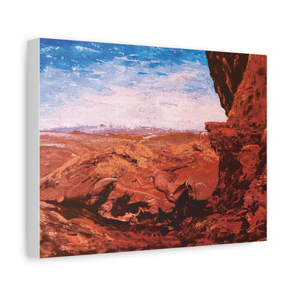 Red Rocks Matte Canvas, Stretched, 1.25". Available in sizes 10” x 8”-18”x12”