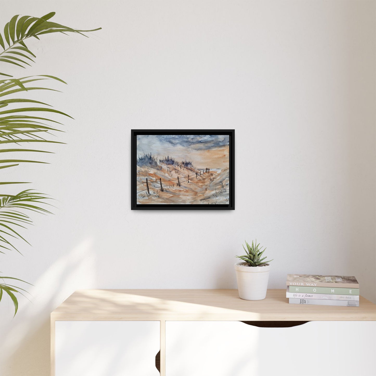 Moonrise Matte Canvas, Framed (Black or Espresso). Available in sizes from 10”x8”-24”x18”