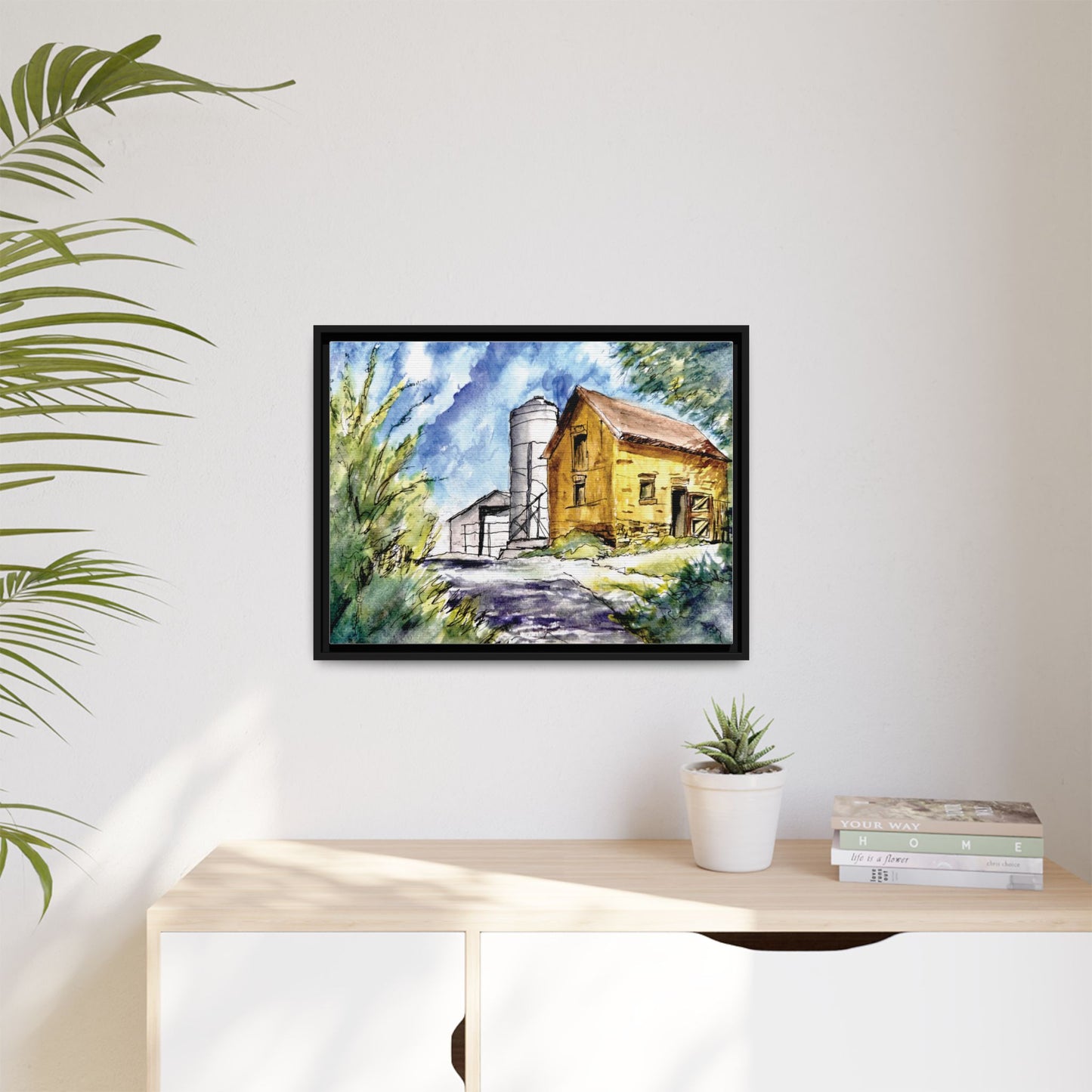 Ye Olde Barn, Framed (Black or Espresso). Available in sizes from 10”x8”-32”x24”