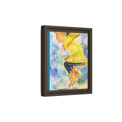 Spring Splash Matte Canvas, Framed (Black or Espresso). Available in sizes from 12”x18”-16”x24”