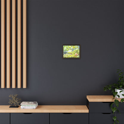 Summer Stroll Matte Canvas, Framed (Black or Espresso). Available in sizes 10”x8”-20”x10”