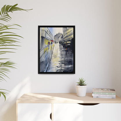 Rainy Day Romance, Framed (Black or Espresso). Available in sizes from 8”x10”-24”x32”