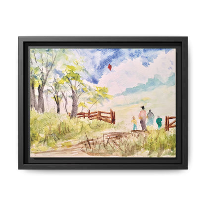 Spring Fling Matte Canvas, Framed (Black or Espresso). Available in sizes 10”x8”-16”x12”