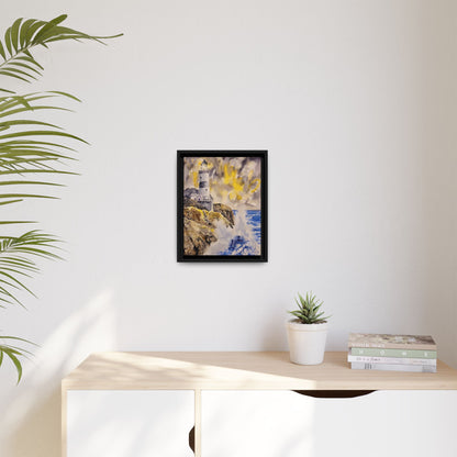 Storm Watch Matte Canvas, Framed (Black or Espresso). Available in sizes 8”x10”-18”x24”