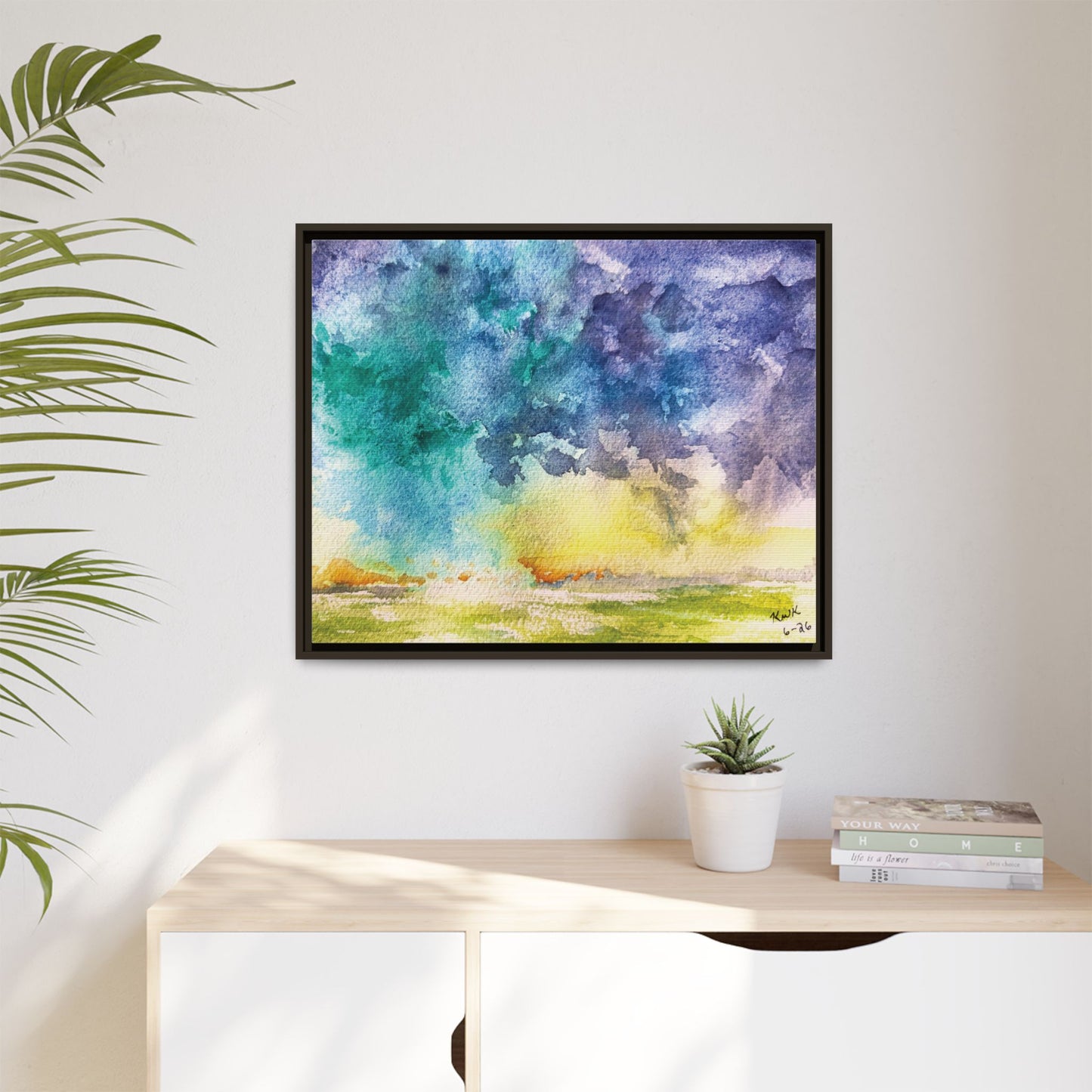 Beyond The Dryline Matte Canvas, Framed (Black or Espresso). Available in sizes from 10”x8”-30”x24”