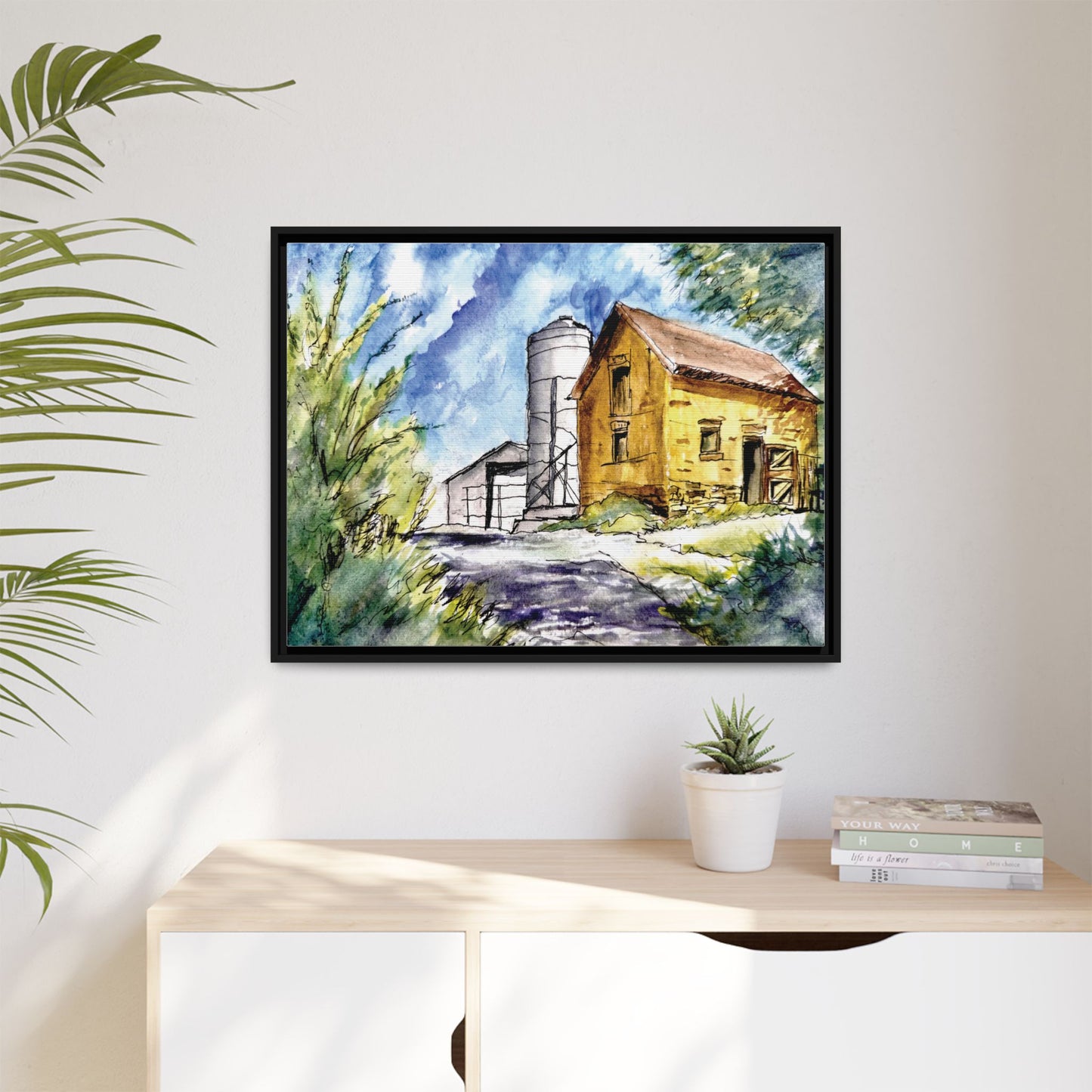 Ye Olde Barn, Framed (Black or Espresso). Available in sizes from 10”x8”-32”x24”