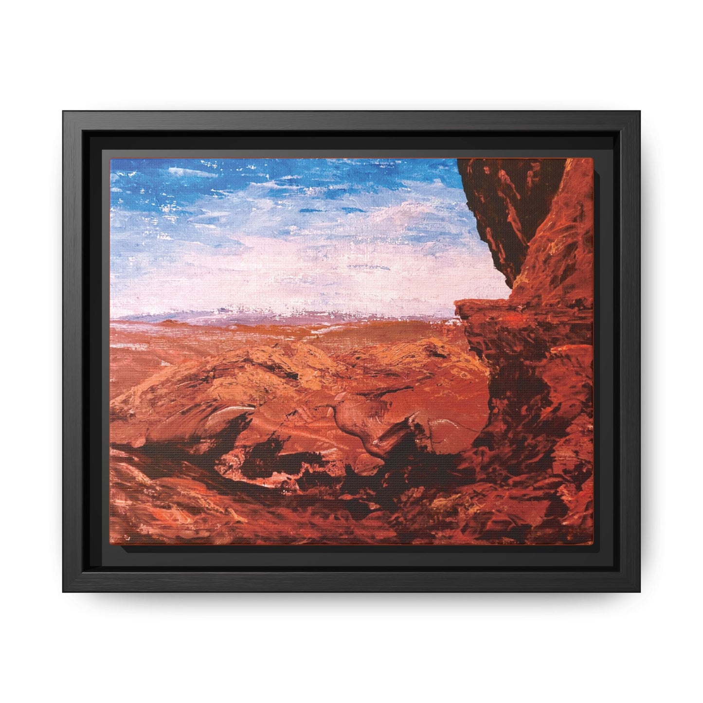 Red Rocks, Framed (Black or Espresso). Available in sizes from 10”x8”-18”x12”