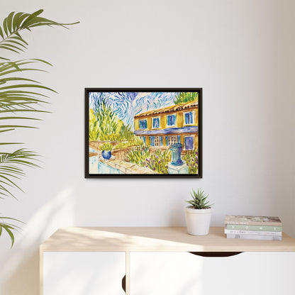 Respite Near Saint-Remy-de-Provence Matte Canvas, Framed (Black or Espresso). Available in sizes from 10”x8”-30”x24”