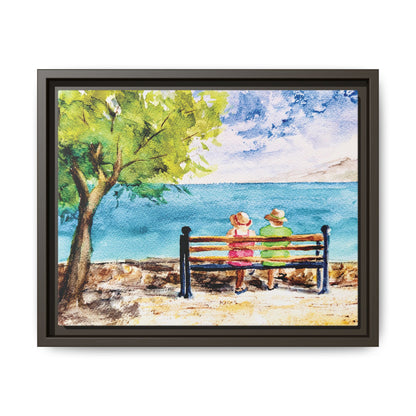 The Good Life Matte Canvas, Framed (Black or Espresso). Available in sizes from 10”x8”-30”x24”
