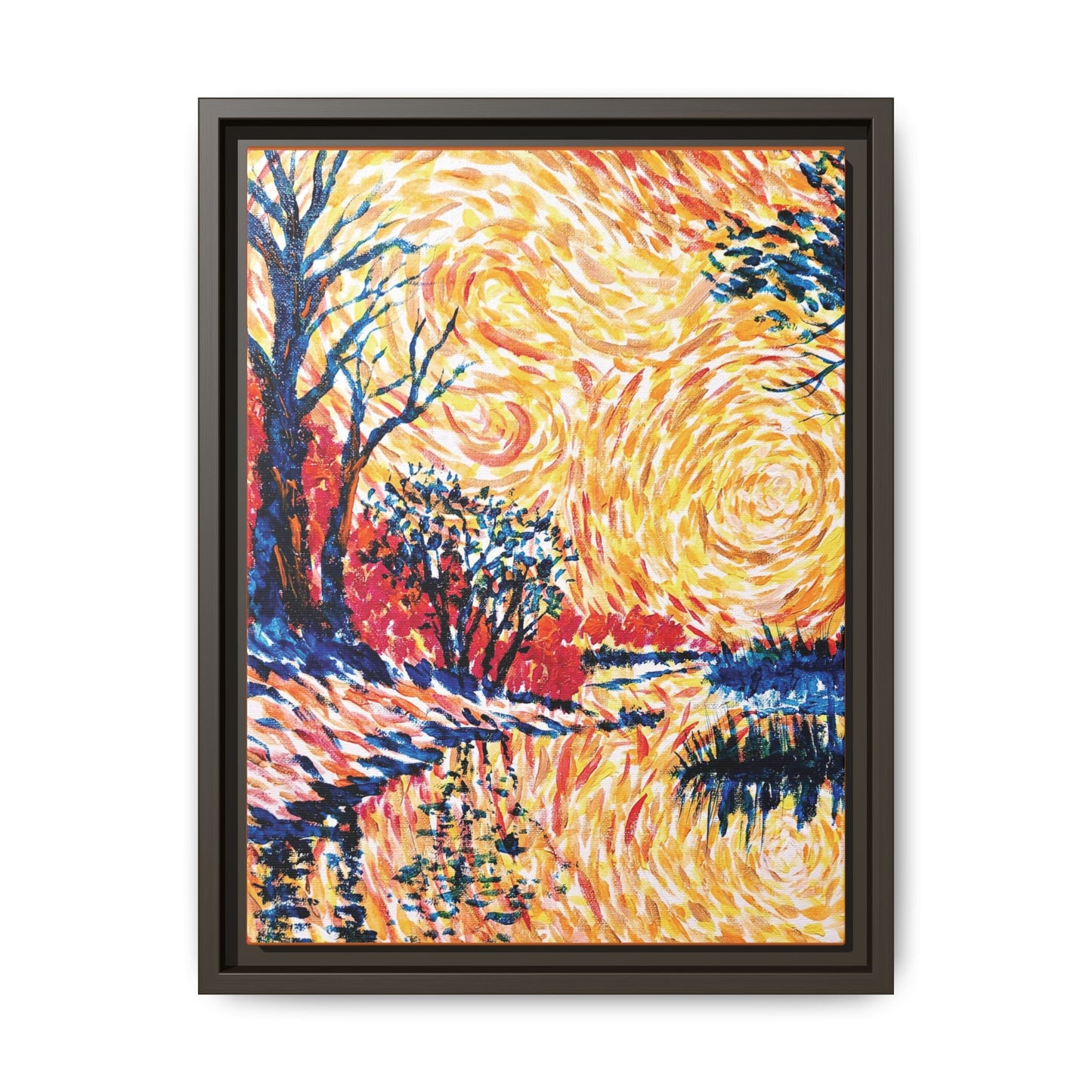 Impasto Revolution Matte Canvas, Framed (Black or Espresso). Available in sizes from 8”x10”-18”x24”