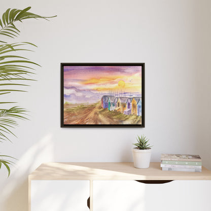 Quiet Before The Tide Matte Canvas, Framed (Black or Espresso). Available in sizes from 10”x8”-32”x24”
