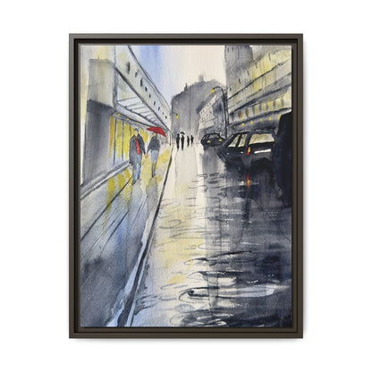 Rainy Day Romance, Framed (Black or Espresso). Available in sizes from 8”x10”-24”x32”