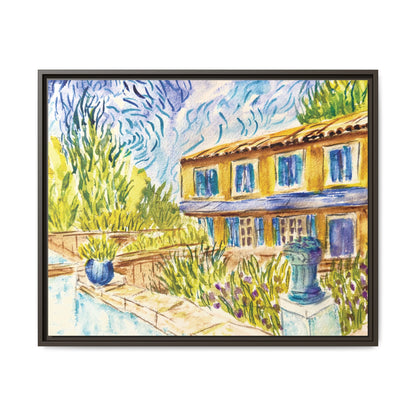 Respite Near Saint-Remy-de-Provence Matte Canvas, Framed (Black or Espresso). Available in sizes from 10”x8”-30”x24”