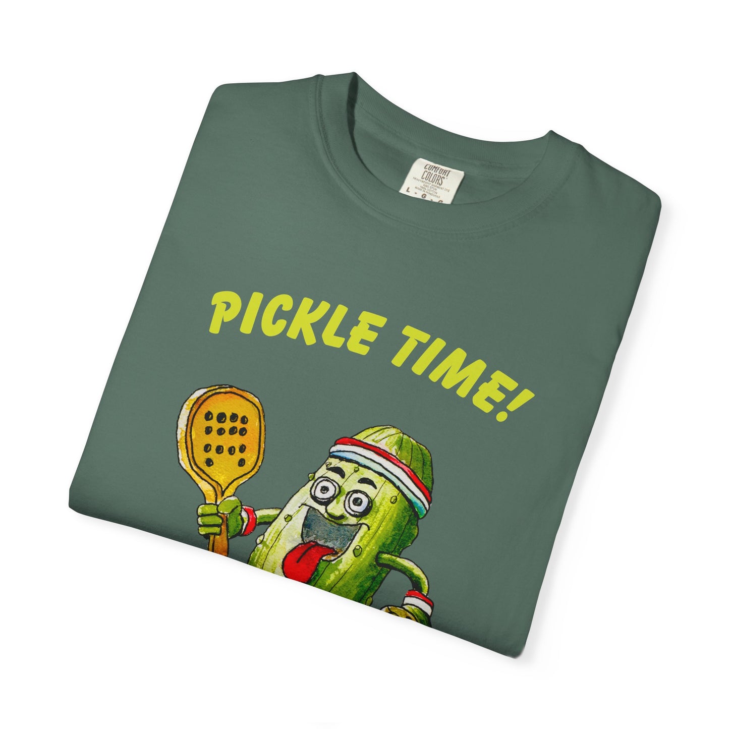 Pickle Time! Unisex Garment-Dyed T-shirt (Dark Colors). Available in sizes S-4XL, 16 colors.