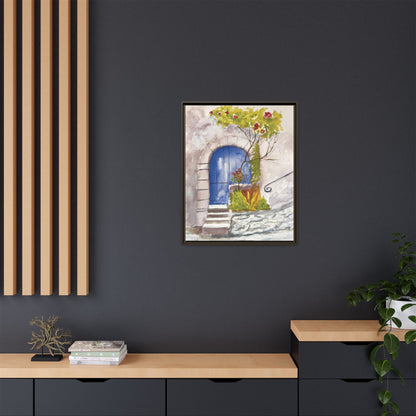Blue Door, Framed (Black or Espresso). Available in sizes from 8”x10”-24”x32”