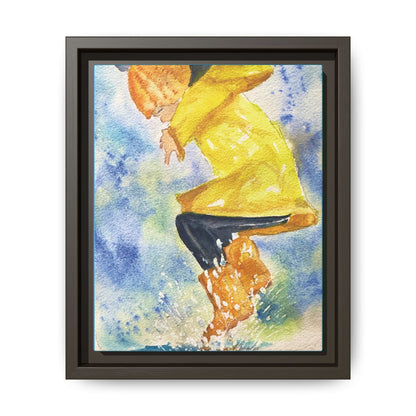 Spring Splash Matte Canvas, Framed (Black or Espresso). Available in sizes from 12”x18”-16”x24”