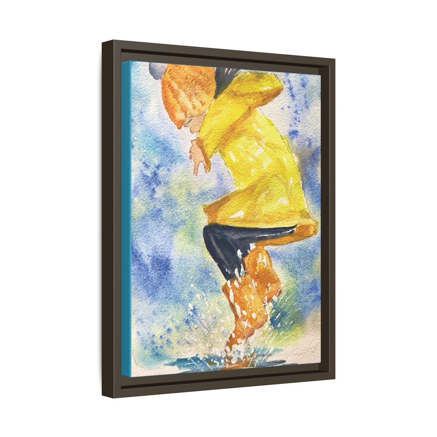 Spring Splash Matte Canvas, Framed (Black or Espresso). Available in sizes from 12”x18”-16”x24”