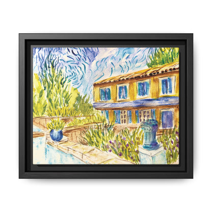Respite Near Saint-Remy-de-Provence Matte Canvas, Framed (Black or Espresso). Available in sizes from 10”x8”-30”x24”